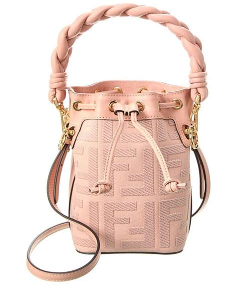 fendi bucket bag pink